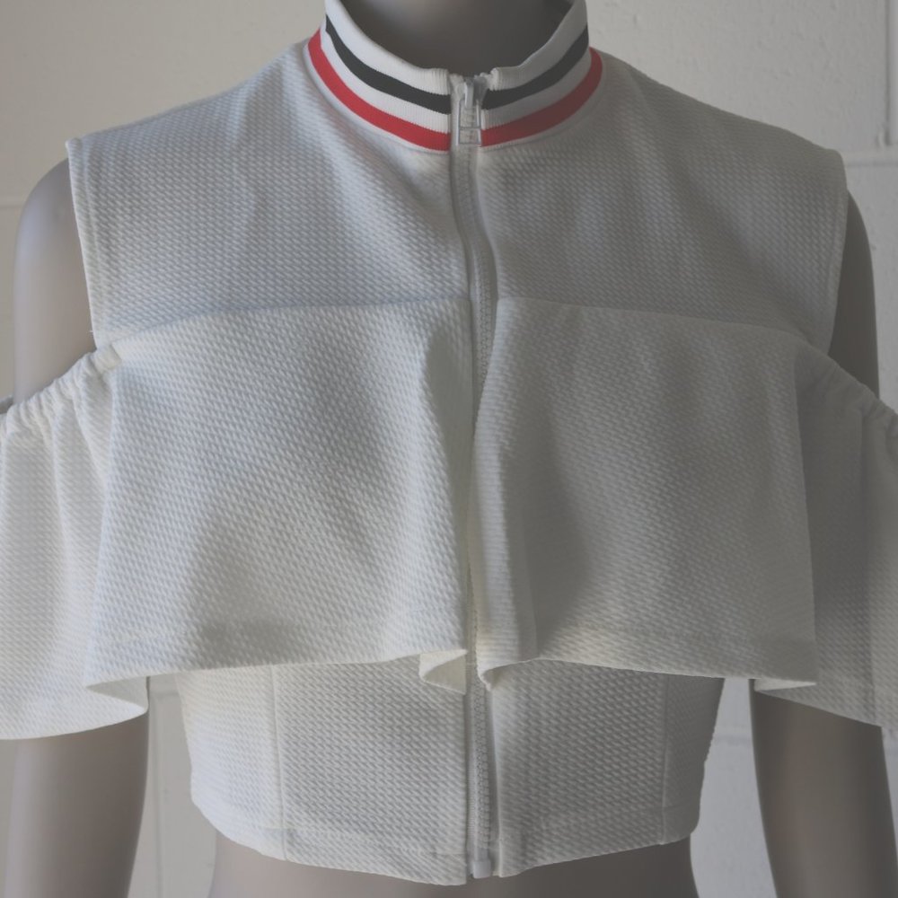 NWT White Crop Top Shirt